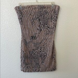 Windsor Animal Print Strapless Mini Dress